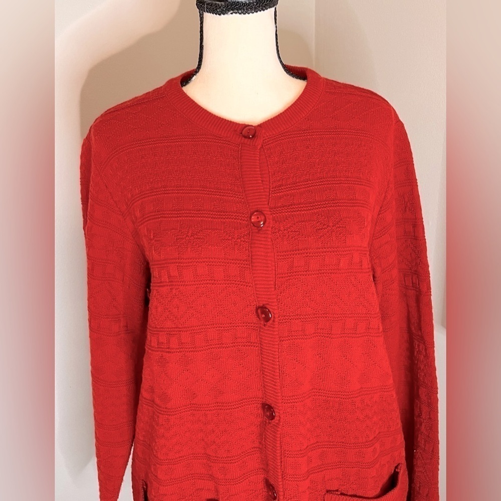 Vintage 1990’s Excelsior Cardigan in Dark Red size Small Excellent Condition